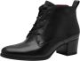 Tamaris Enkellaarsjes blokhak veterschoen business schoen met logo-embossing - Thumbnail 4