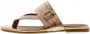 Tango | Madison 4-f rose metallic leather buckle slipper black sole - Thumbnail 1