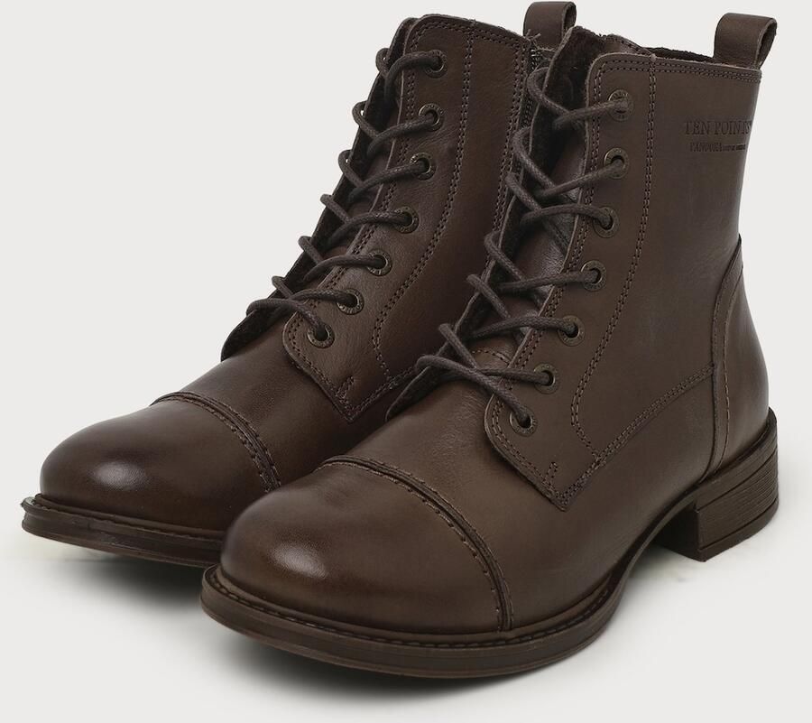Ten Points Pandora Lace & Zip Boots Hoge schoenen bruin - Foto 5