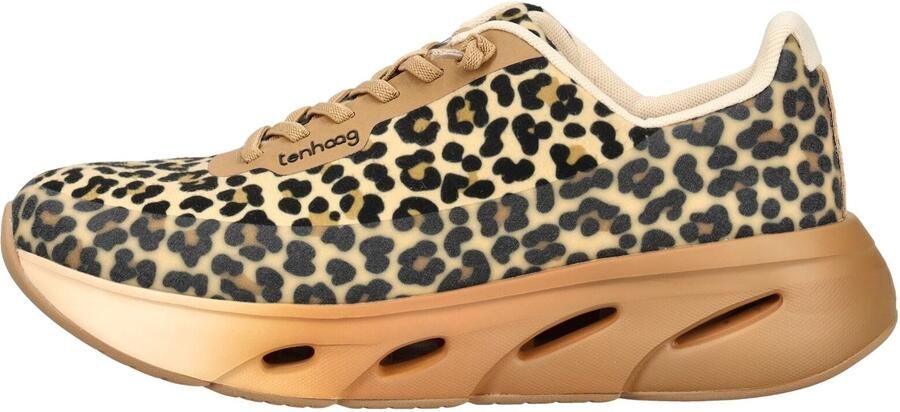 Tenhaag Sneakers laag beige bruin zwart - Foto 6