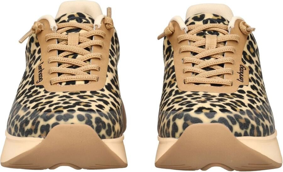 Tenhaag Sneakers laag beige bruin zwart - Foto 4