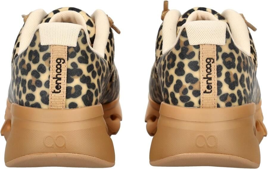 Tenhaag Sneakers laag beige bruin zwart - Foto 3
