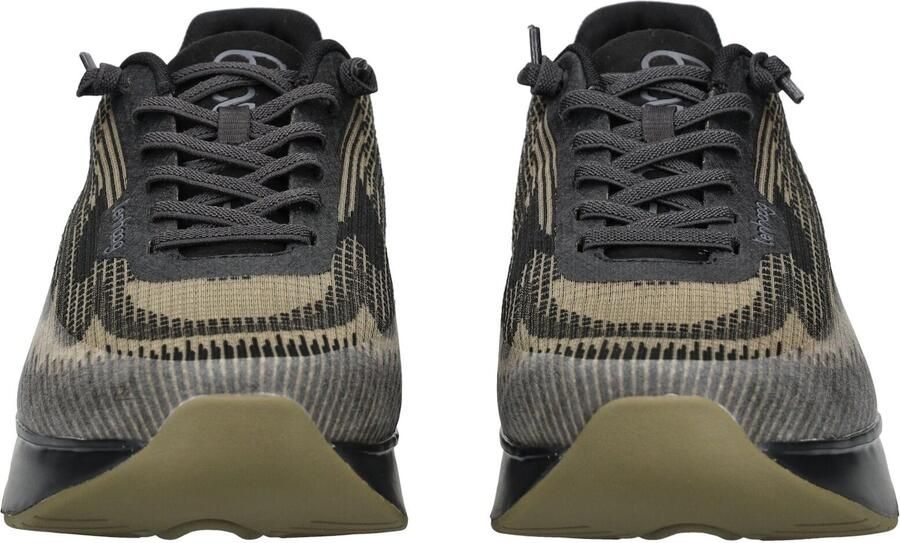 Tenhaag Sneakers laag beige donkergrijs kaki zwart - Foto 4
