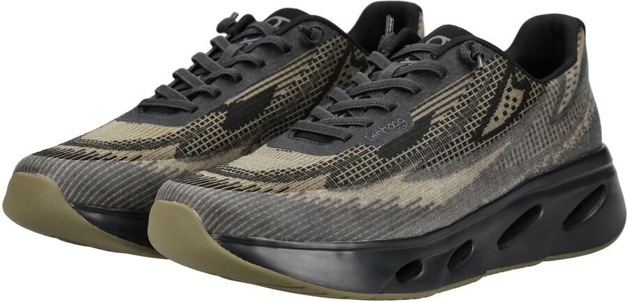 Tenhaag Sneakers laag beige donkergrijs kaki zwart - Foto 5