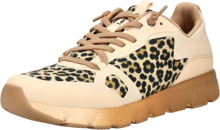 Tenhaag Sneakers laag beige sand zwart