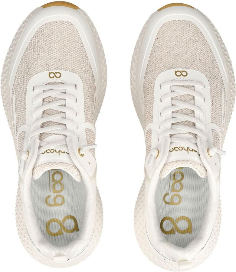 Tenhaag Sneakers laag beige wit - Foto 2