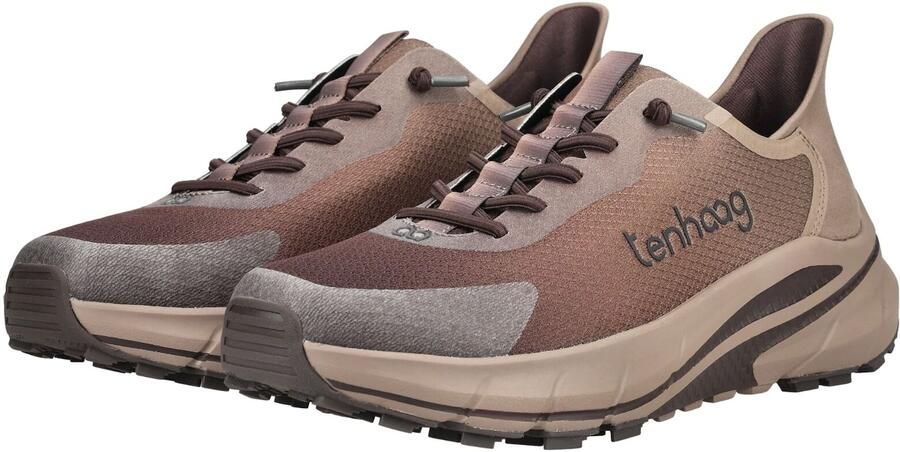 Tenhaag Sneakers laag chocoladebruin grijs - Foto 5