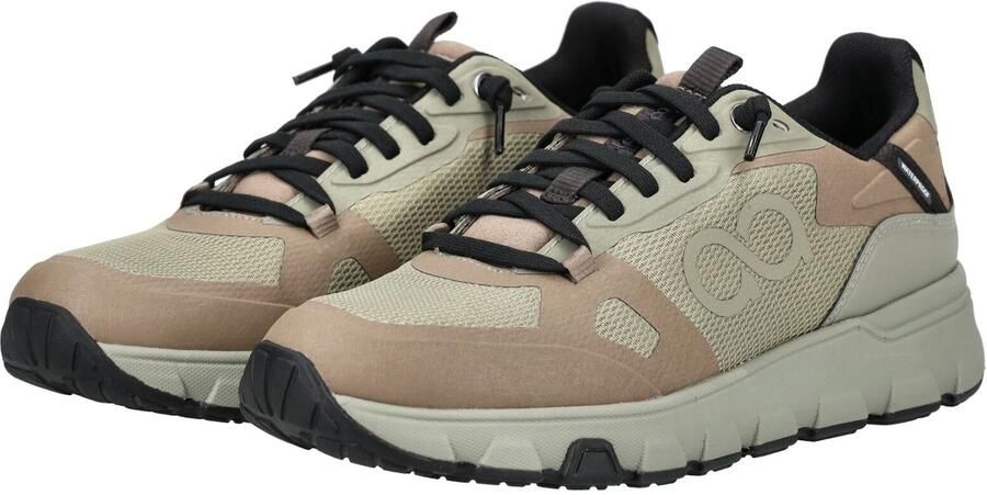 Tenhaag Sneakers laag donkerbeige olijfgroen - Foto 2