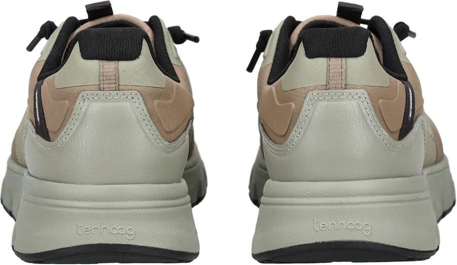 Tenhaag Sneakers laag donkerbeige olijfgroen - Foto 3