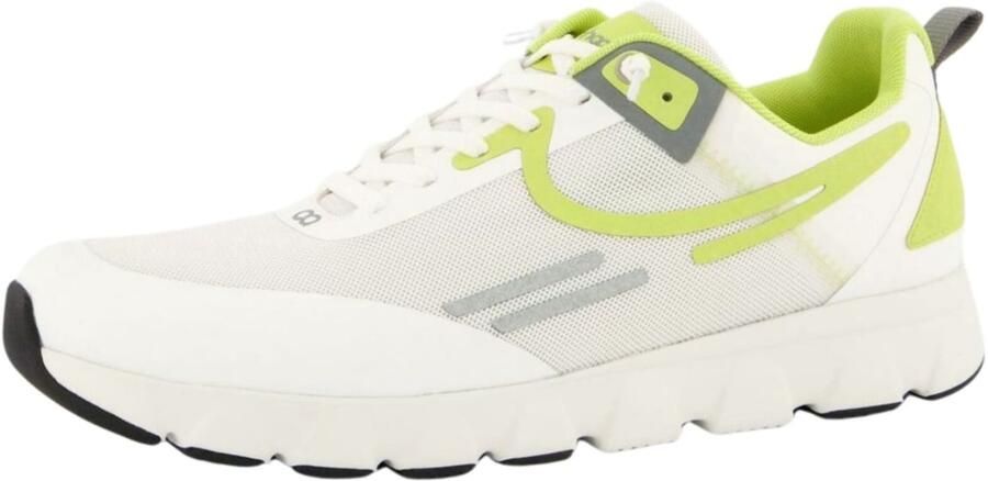 Tenhaag Sneakers laag lichtgroen wit