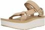 Teva Flatform Universal Dames Wandelsandalen Beige - Thumbnail 3