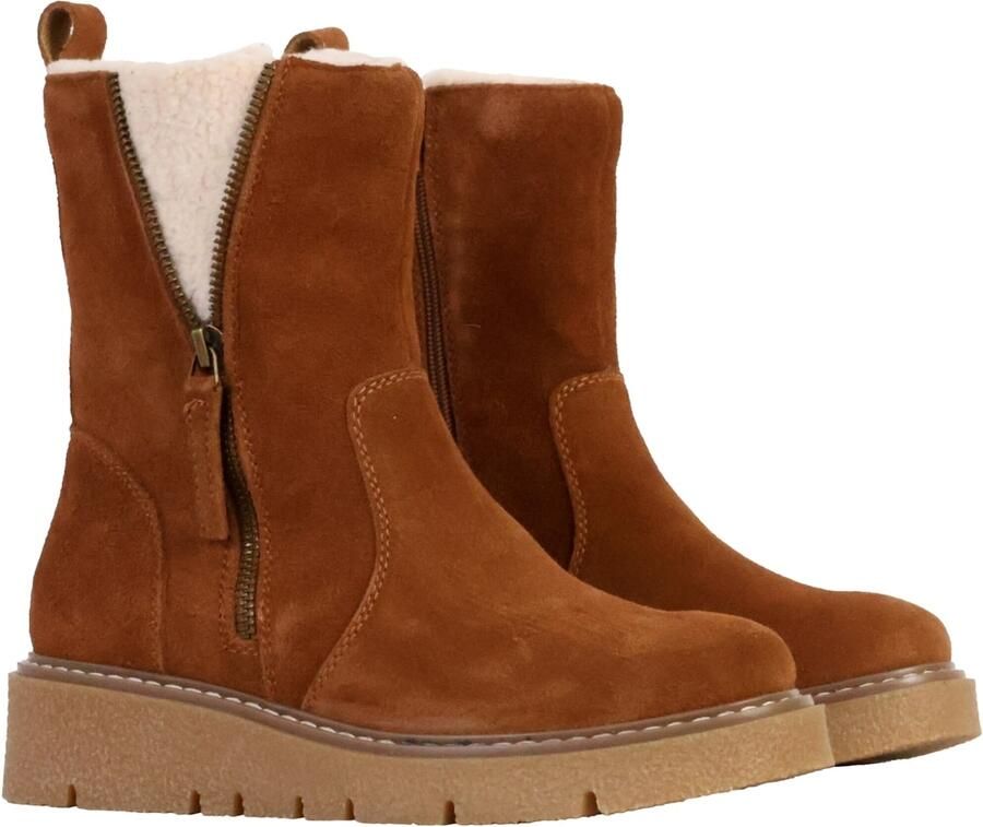 The Divine Factory Enkellaarsje 'Alénoa-Lederstiefeletten' camel - Foto 6