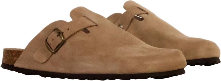 The Divine Factory Muiltjes 'Joasis-Lederpantoletten' bruin - Foto 7
