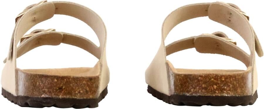 The Divine Factory Muiltjes 'Leder-Pantoletten Noga Sierra Edge' beige - Foto 4