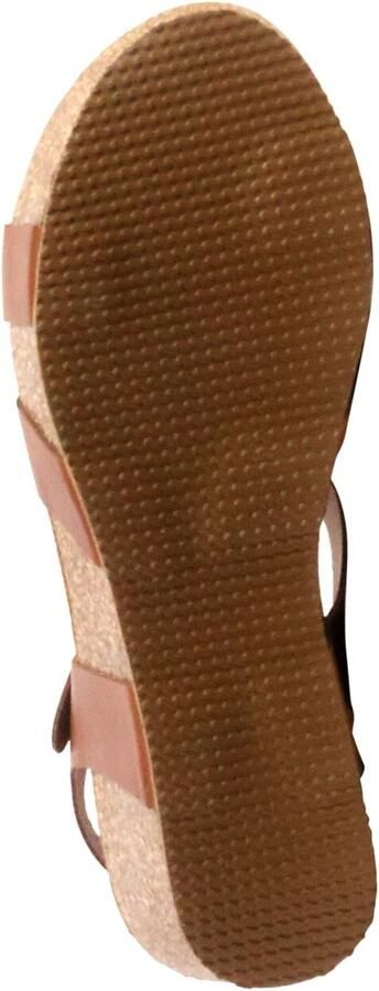 The Divine Factory Sandaal 'Noga Ety Edge Leder-Sandalen mit Keilabsatz' bruin - Foto 7