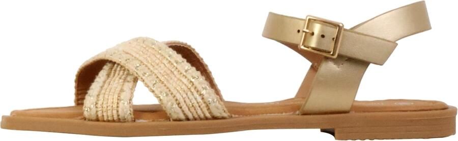 The Divine Factory Sandaal 'Sandalen mit Schnalle' goud