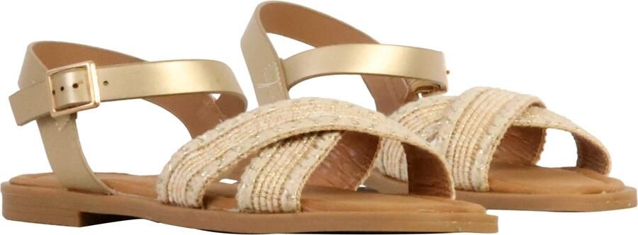 The Divine Factory Sandaal 'Sandalen mit Schnalle' goud - Foto 5