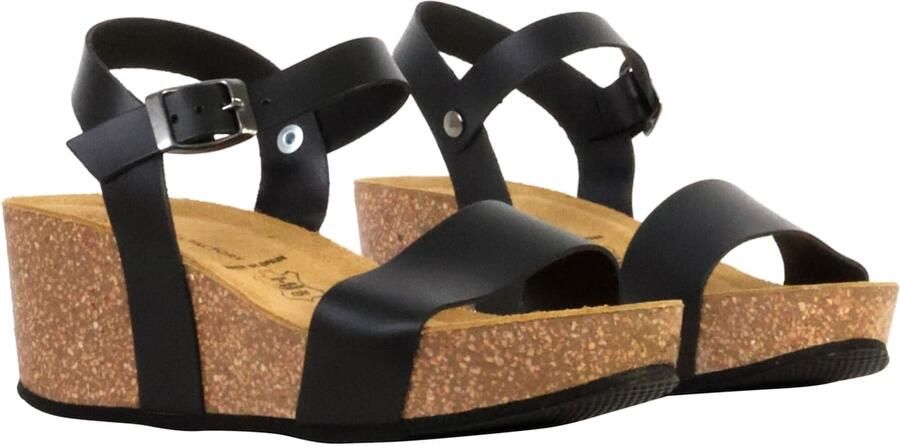 The Divine Factory Noga Laura Edge leren sandalen met plateauzool - Foto 5