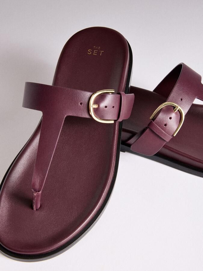 The Set Teenslipper bourgogne - Foto 2