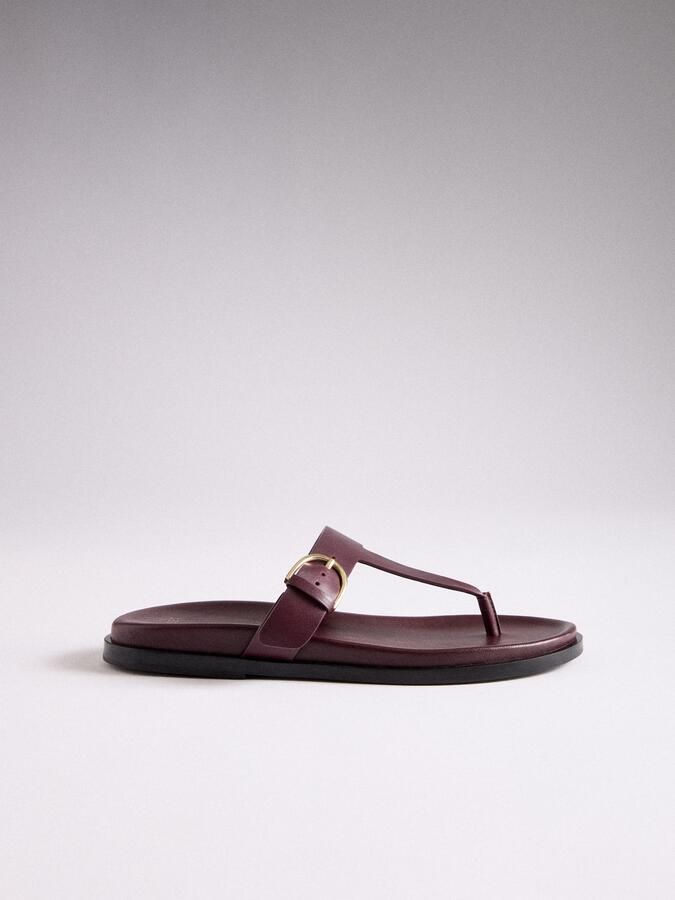 The Set Teenslipper bourgogne - Foto 5
