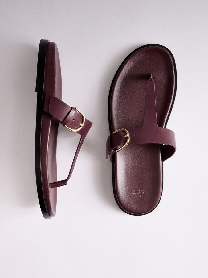 The Set Teenslipper bourgogne - Foto 6
