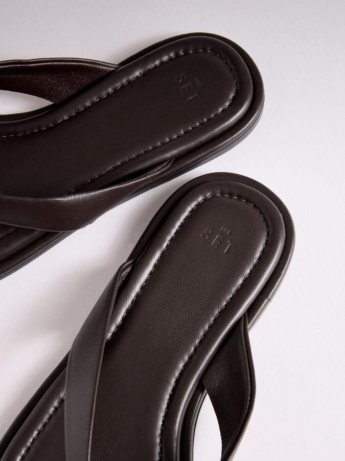 The Set Teenslipper bruin - Foto 2