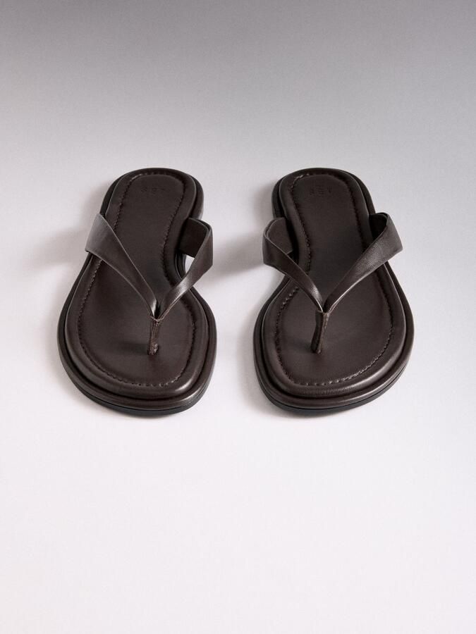 The Set Teenslipper bruin - Foto 4