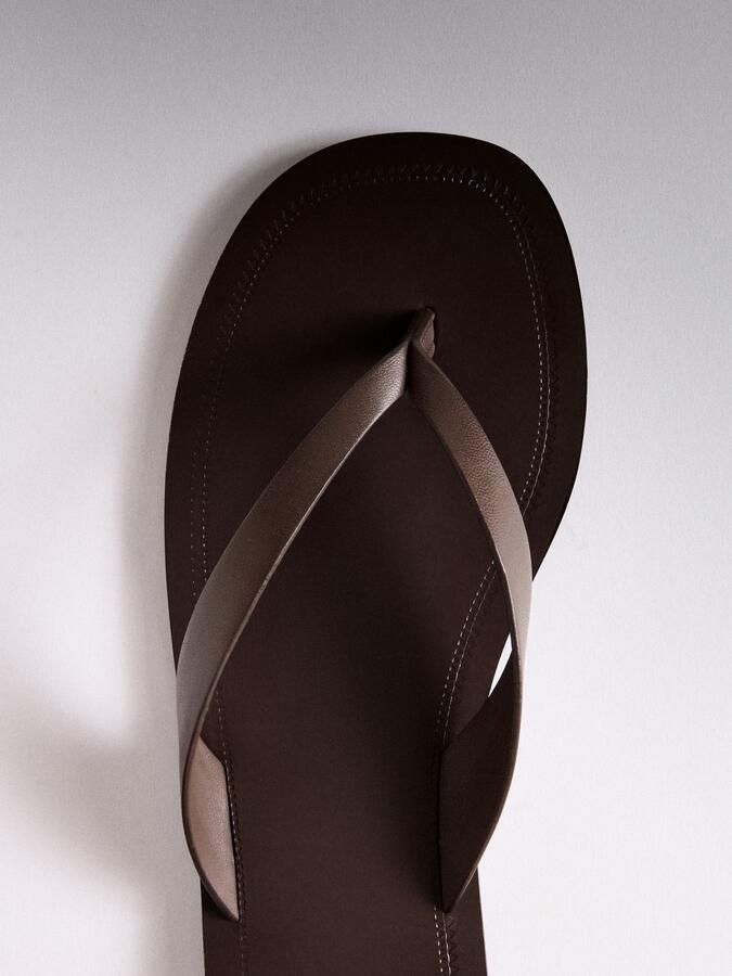 The Set Teenslipper bruin - Foto 4