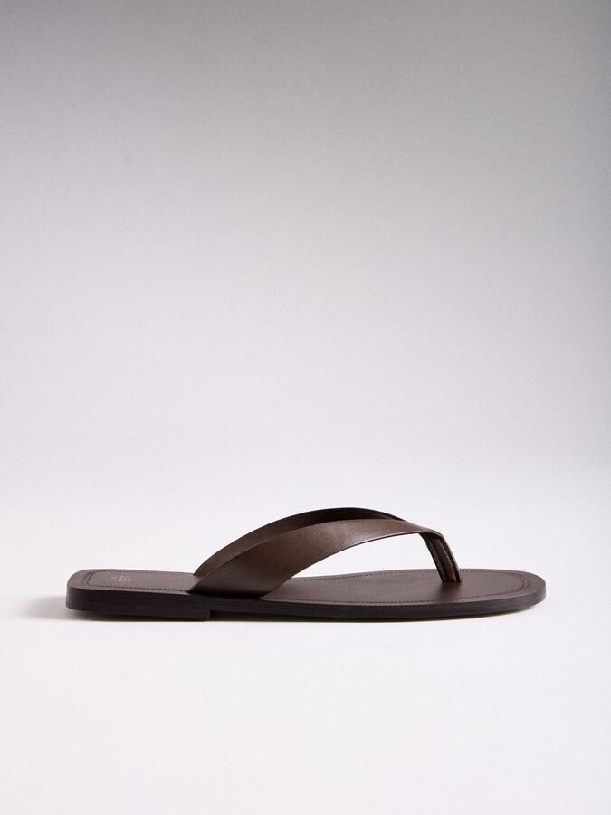 The Set Teenslipper bruin - Foto 5