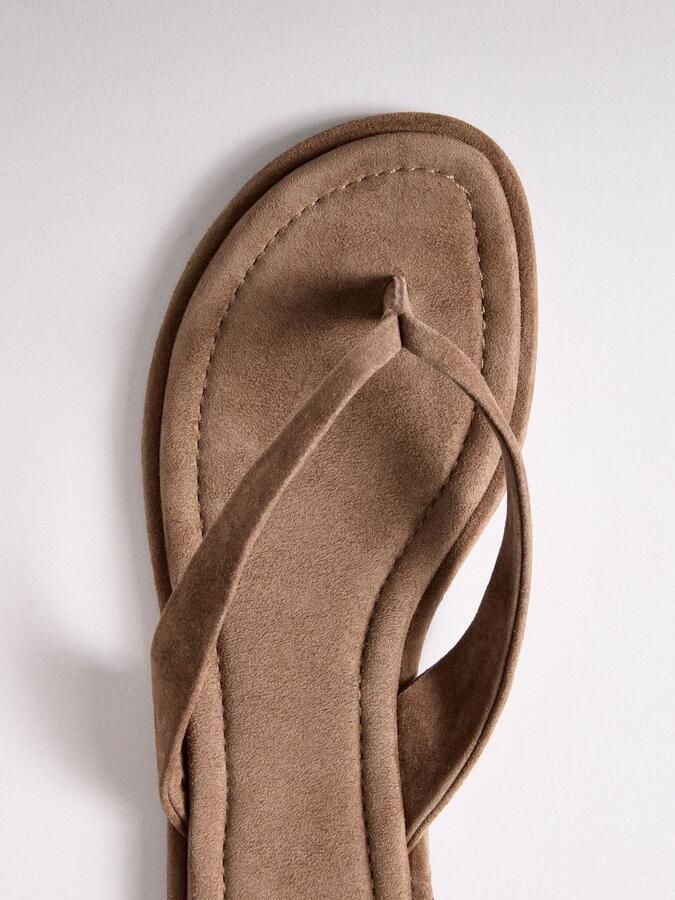 The Set Teenslipper bruin - Foto 3