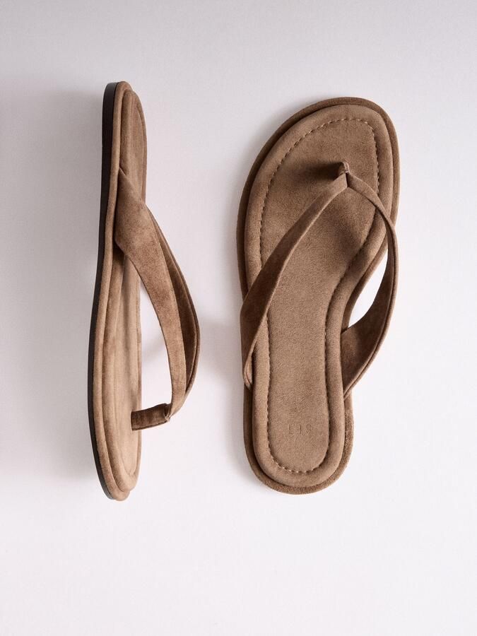 The Set Teenslipper bruin - Foto 5
