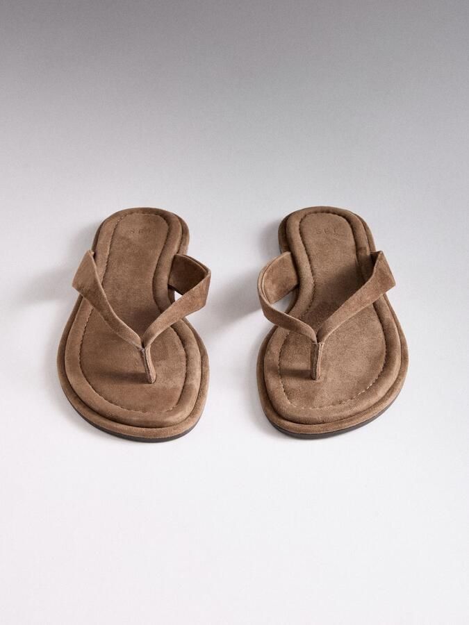 The Set Teenslipper bruin - Foto 6