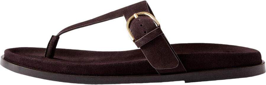 The Set Teenslipper chocoladebruin