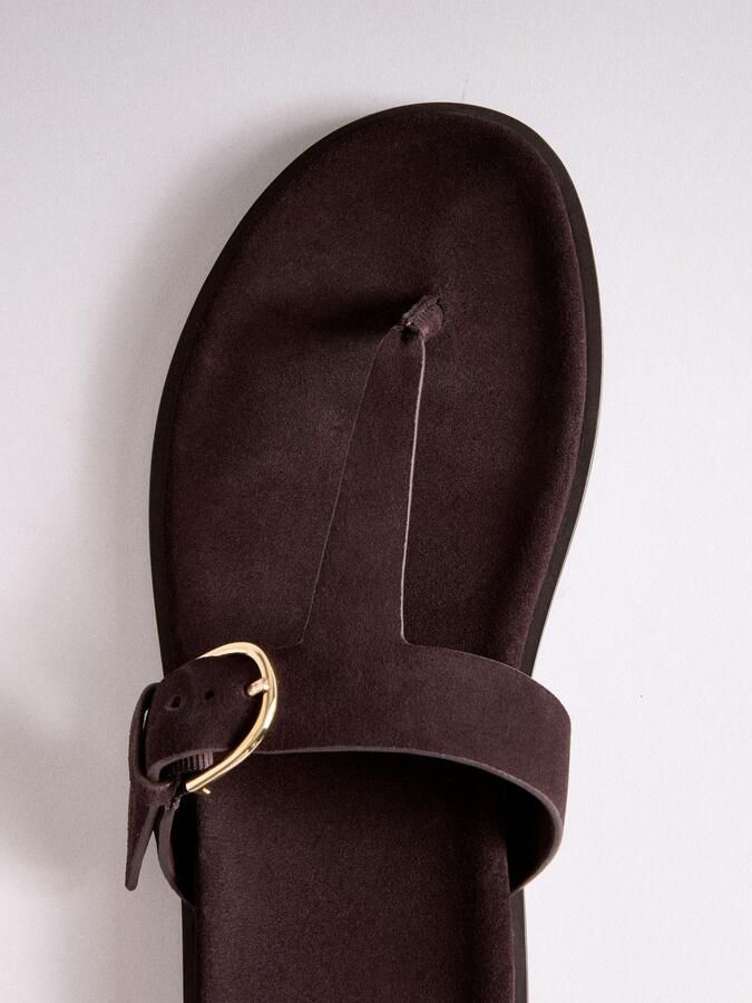 The Set Teenslipper chocoladebruin - Foto 4