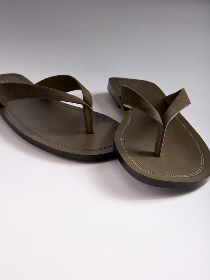 The Set Teenslipper kaki - Foto 2