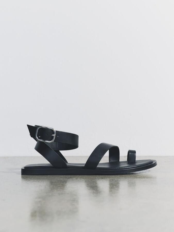 The Set Teenslipper zwart - Foto 3