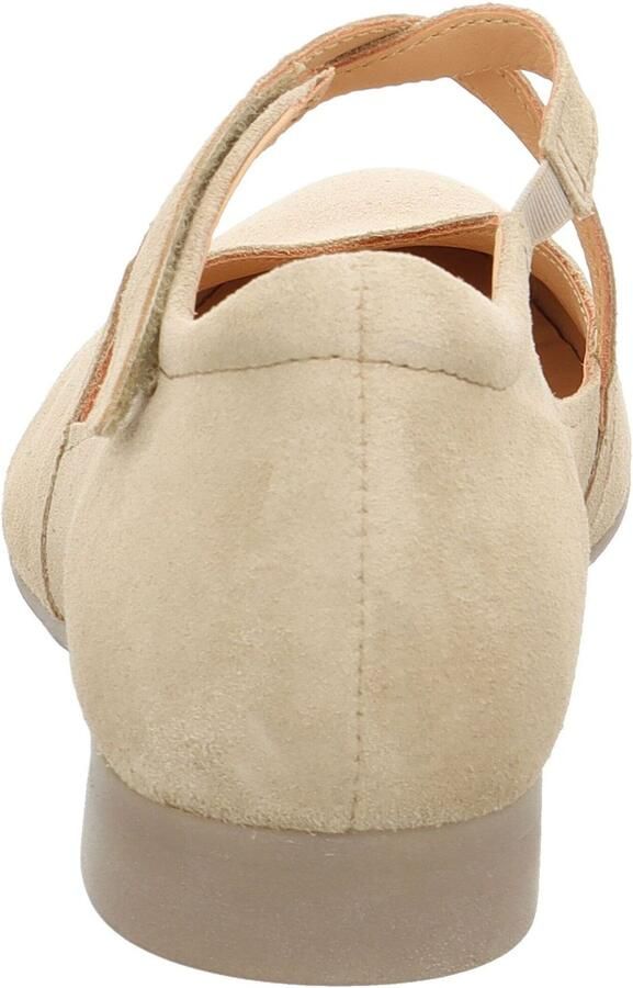 THINK! Ballerina met riempjes beige - Foto 5