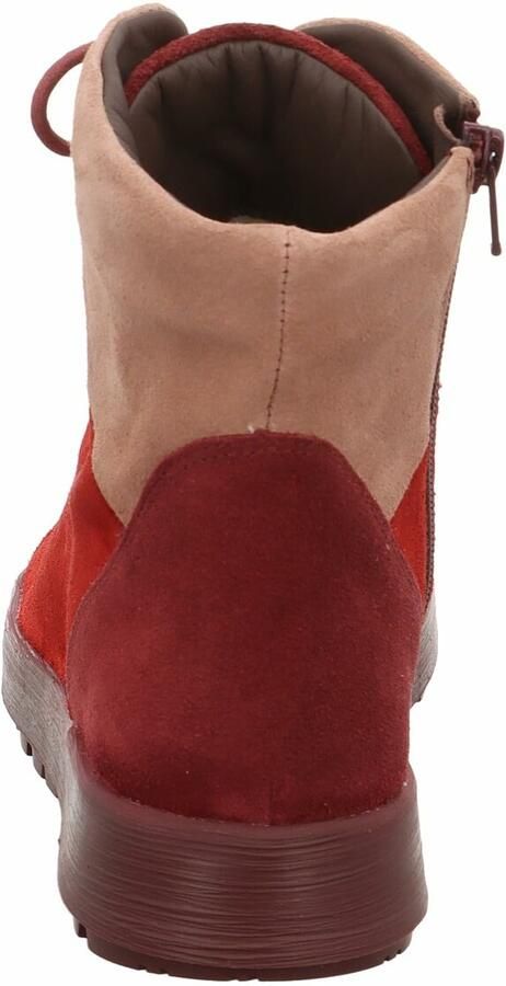 THINK! Enkellaarsjes beige rood - Foto 4