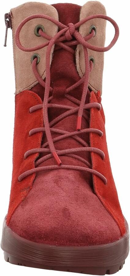 THINK! Enkellaarsjes beige rood - Foto 3