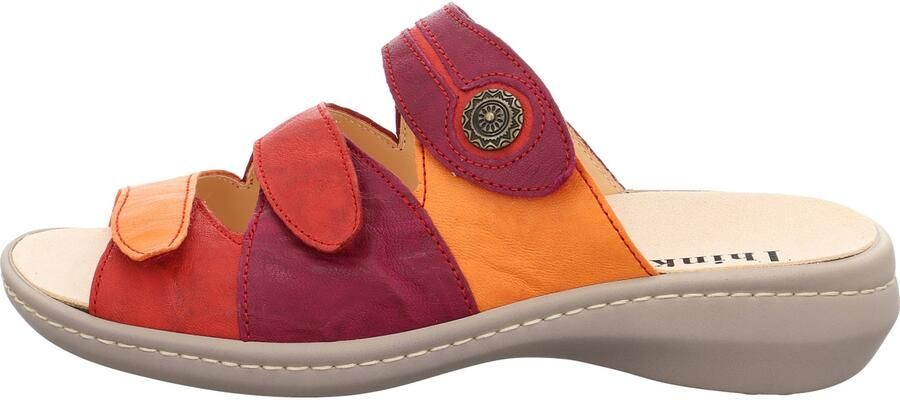 Think ! Slipper Camilla 3-000078-5110 Paars Rood Oranje Fire Combi