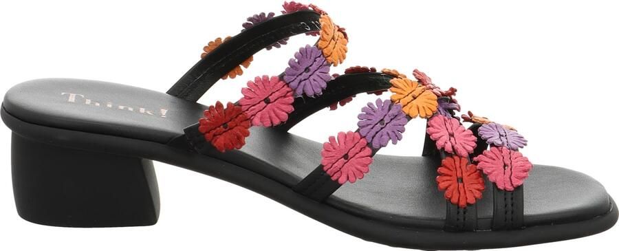 THINK! Muiltjes 'VIVI' gemengde kleuren zwart - Foto 6
