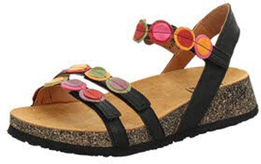 Think Sandaal 'Sandalette Damen 3-000322 0000 Echtleder in schwarz' zwart