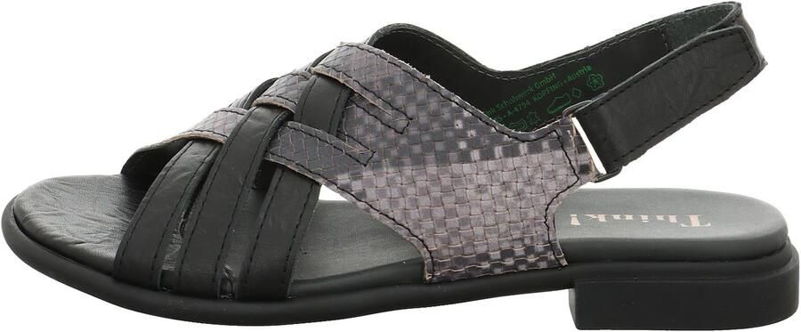 THINK! Sandalen met riem grijs donkergrijs zwart - Foto 5