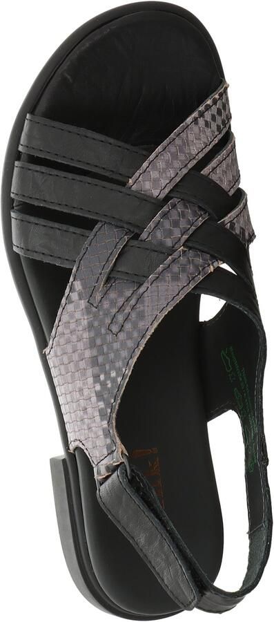 THINK! Sandalen met riem grijs donkergrijs zwart - Foto 4