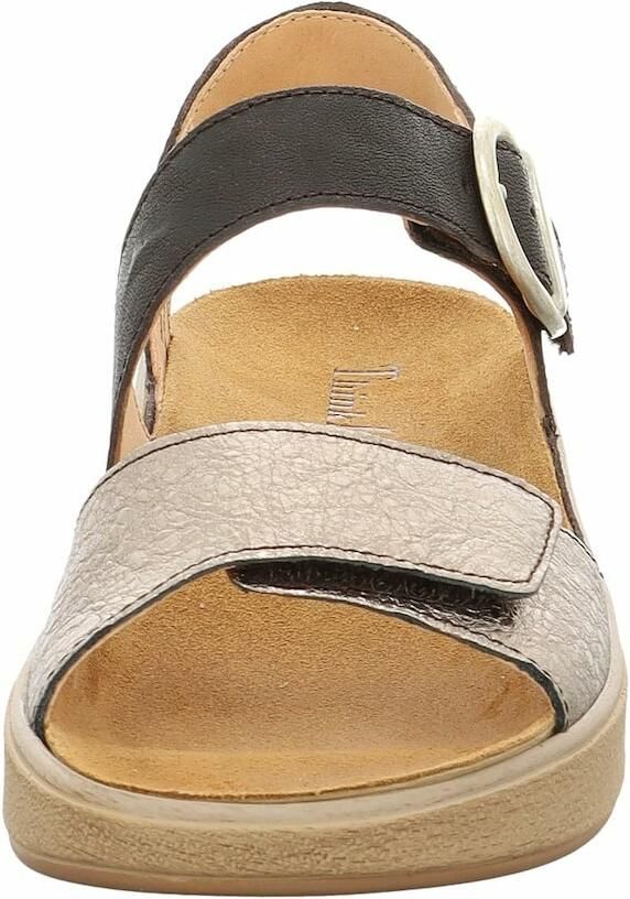 THINK! Sandalen met riem 'Meggie' brons zwart - Foto 2