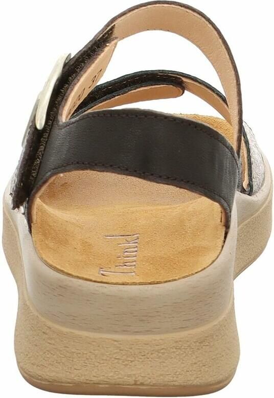 THINK! Sandalen met riem 'Meggie' brons zwart - Foto 3