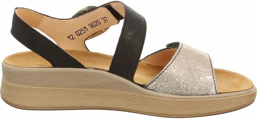 THINK! Sandalen met riem 'Meggie' brons zwart - Foto 4