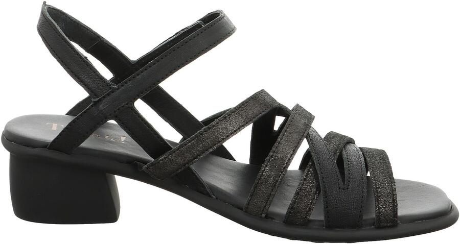THINK! Sandalen met riem 'Vivi' bruin gemêleerd zwart - Foto 4