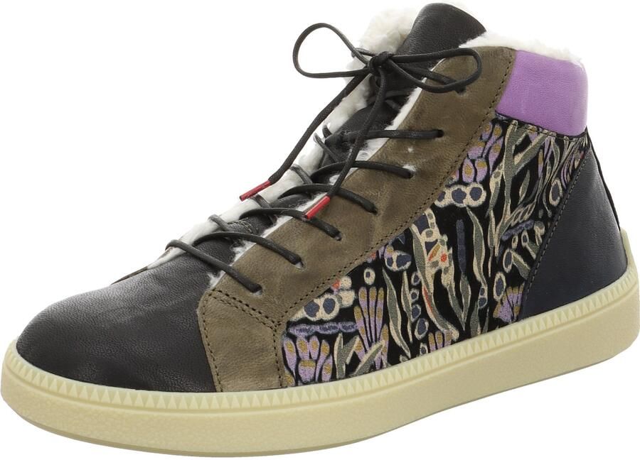 THINK! Sneakers hoog 'Turna' gemengde kleuren zwart - Foto 3