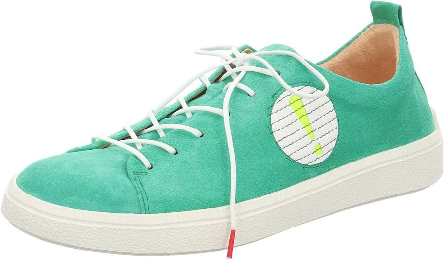 THINK! Sneakers laag 'Turna' geel limoen wit